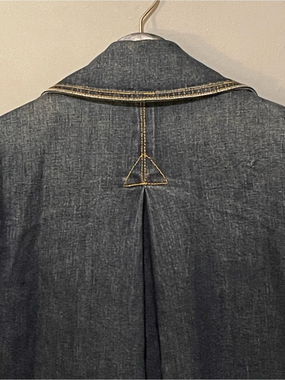 Vintage Ralph Lauren Denim Peacoat Jacket XS Y2K Fit & Flare Nautical - Picture 10 of 16
